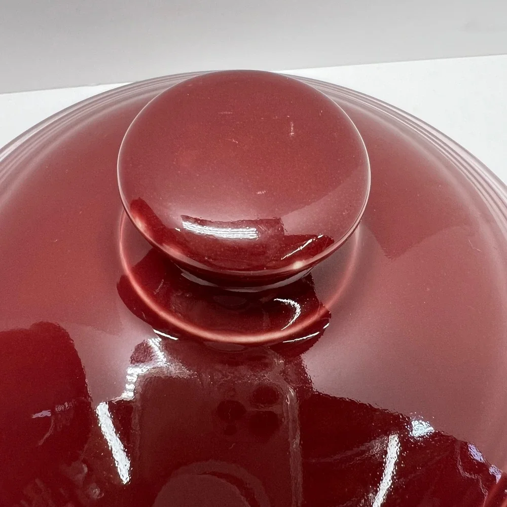 Fiesta 3 Qt‎ 96oz Large Original Lidded Canister Retired Cinnabar Fiestaware USA